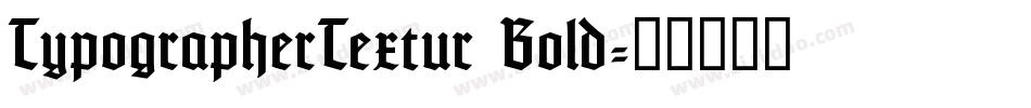 TypographerTextur Bold字体转换